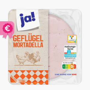 Ja! Geflügel Mortadella 200g Ja! Geflügel Mortadella 200g
