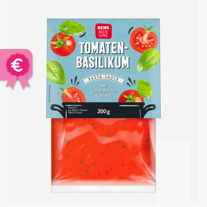 Rewe Beste Wahl Pasta-Sauce Tomaten-Basilikum 200g Rewe Beste Wahl Pasta-Sauce Tomaten-Basilikum 200g