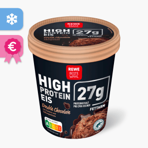 Rewe Beste Wahl High Protein Eis Double Chocolate 500ml Rewe Beste Wahl High Protein Eis Double Chocolate 500ml