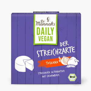 Dr. Mannah`s Käse-Alternative Der Feine Toskana Daily Vegan 130g Dr. Mannah`s Käse-Alternative Der Feine Toskana Daily Vegan 130g