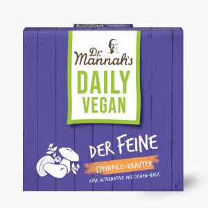 Dr. Mannah`s Käse-Alternative Der Feine Steinpilz-Kräuter Daily Vegan 130g Dr. Mannah`s Käse-Alternative Der Feine Steinpilz-Kräuter Daily Vegan 130g