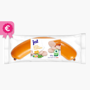 Ja! Delikatess-Geflügelfleischwurst 400g Ja! Delikatess-Geflügelfleischwurst 400g