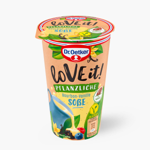 Dr. Oetker Pflanzliche Soße Bourbon Vanille 230ml Dr. Oetker Pflanzliche Soße Bourbon Vanille 230ml
