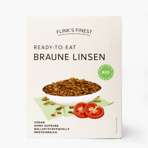 Flink Bio Braune Linsen Ready-to-eat 150g Flink Bio Braune Linsen Ready-to-eat 150g