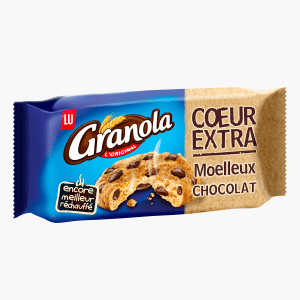 LU Granola - Cookies cœur extra moelleux chocolat à réchauffer (182g)
