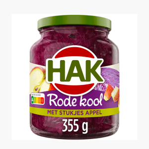 HAK Rode Kool Met Appel 355g HAK Rode Kool Met Appel 355g