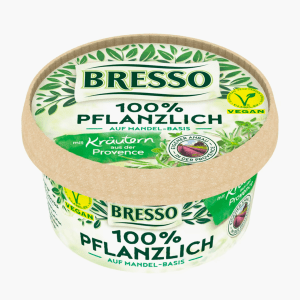 Bresso 100% pflanzlich mit Kräutern der Provence 140g Bresso 100% pflanzlich mit Kräutern der Provence 140g