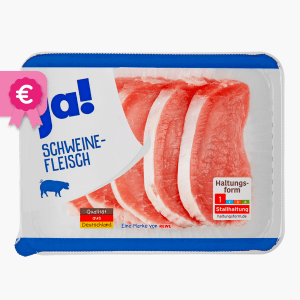 Ja! Schweine Minutensteak aus dem Rücken 400g Ja! Schweine Minutensteak aus dem Rücken 400g