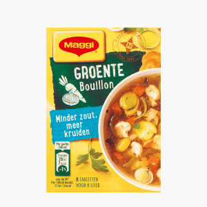 Maggi Bouillon Laag in Zout Groente 8 st 72g Maggi Bouillon Laag in Zout Groente 8 st 72g