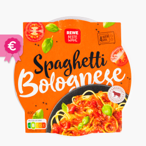 Rewe Beste Wahl Spaghetti Bolognese 400g Rewe Beste Wahl Spaghetti Bolognese 400g