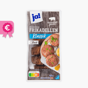 Ja! Frikadellen Klassik 500g (5 Stück) Ja! Frikadellen Klassik 500g (5 Stück)
