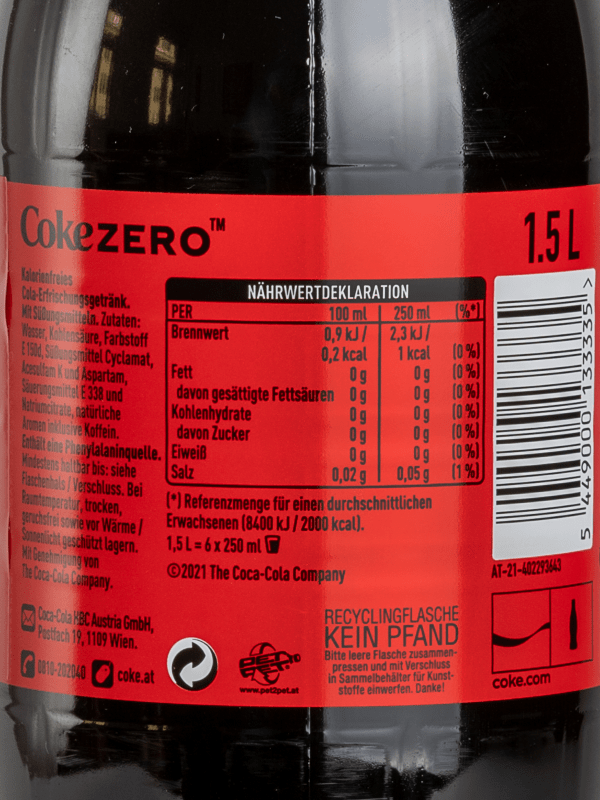 Coca Cola Zero 1,5l order online! | Flink