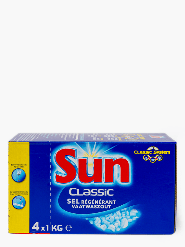 Sun Classic - Sel Regénérant 1Kg Détergent pour lave-vaisselle - Lot De 2 :  : Epicerie