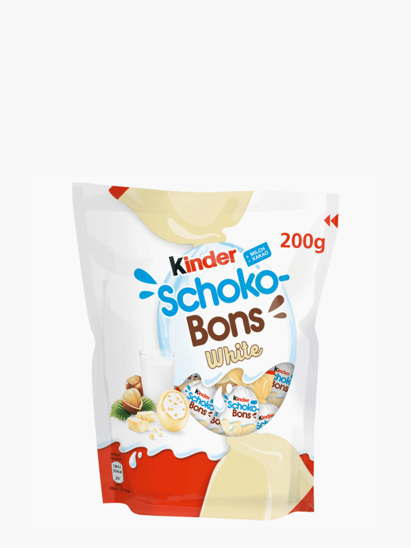 Kinder - Schokobons White fourrés Lait (200g) commandez en ligne avec Flink  !