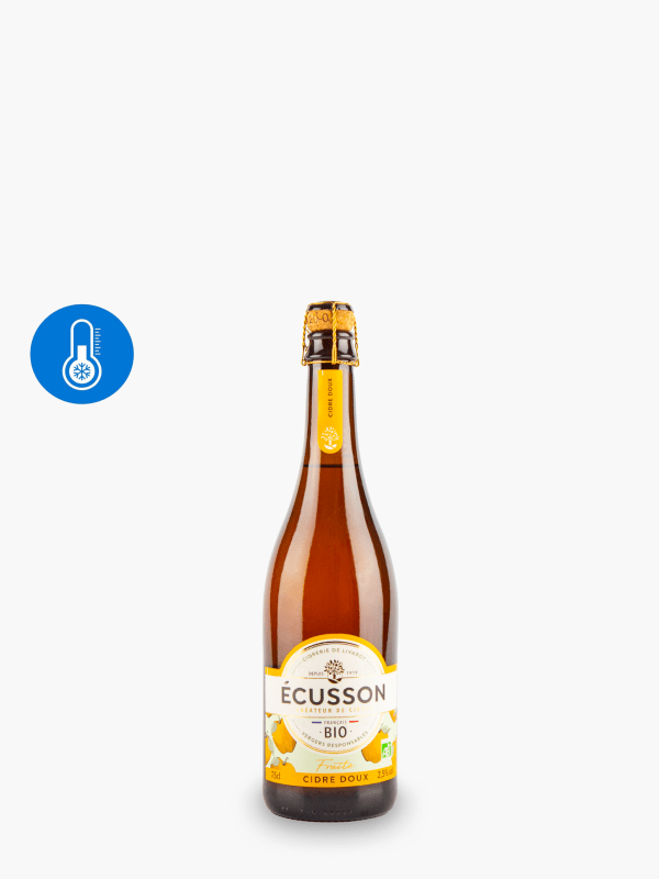 Ecusson - Cidre doux bio 2,5% (75cl) commandez en ligne avec Flink !