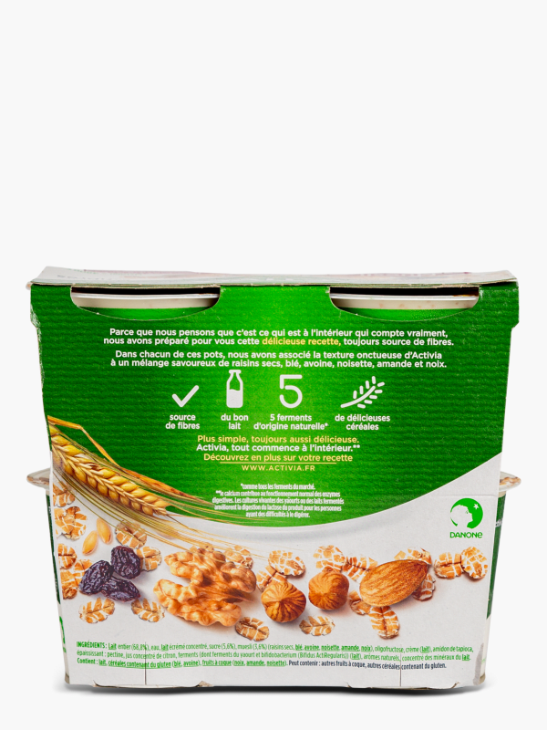 Activia Mix&Go Muesli Framboise  Spécialité laitière probiotiques & bifidus