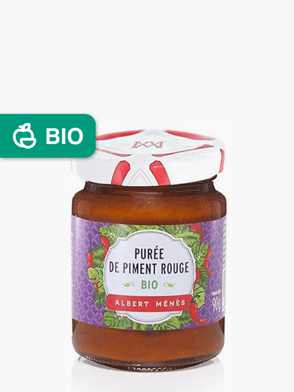 Albert Ménès - Purée de piment rouge extra-forte Bio (90g) commandez en  ligne avec Flink !