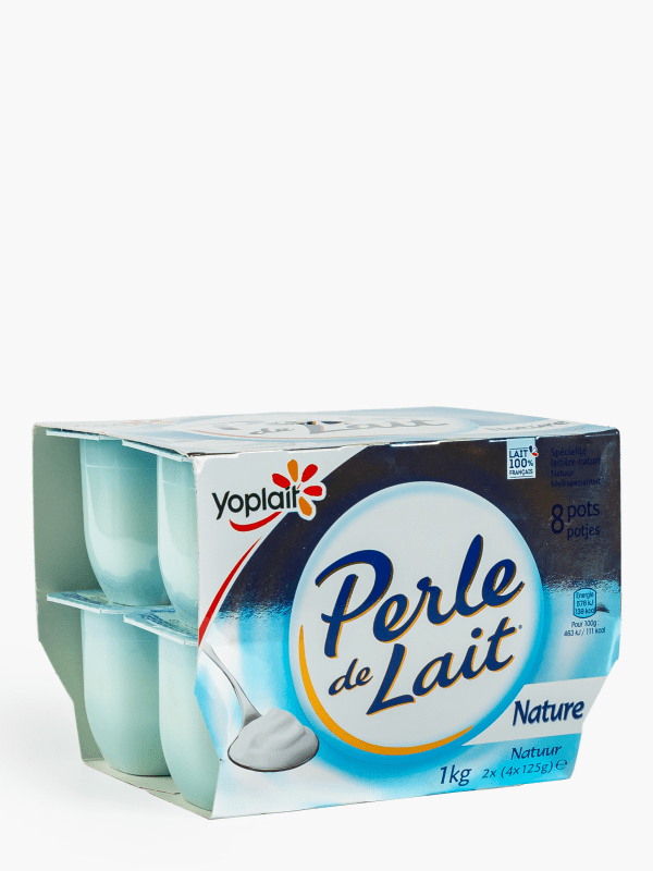Yoplait - Yaourt Perle de Lait nature (8x125g)