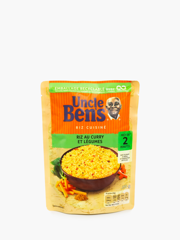 Riz micro-ondable au curry et aux légumes 2 min, Ben's Original (250 g)