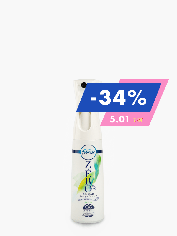 Febreze - Zéro% Bambou (300ml) commandez en ligne avec Flink !