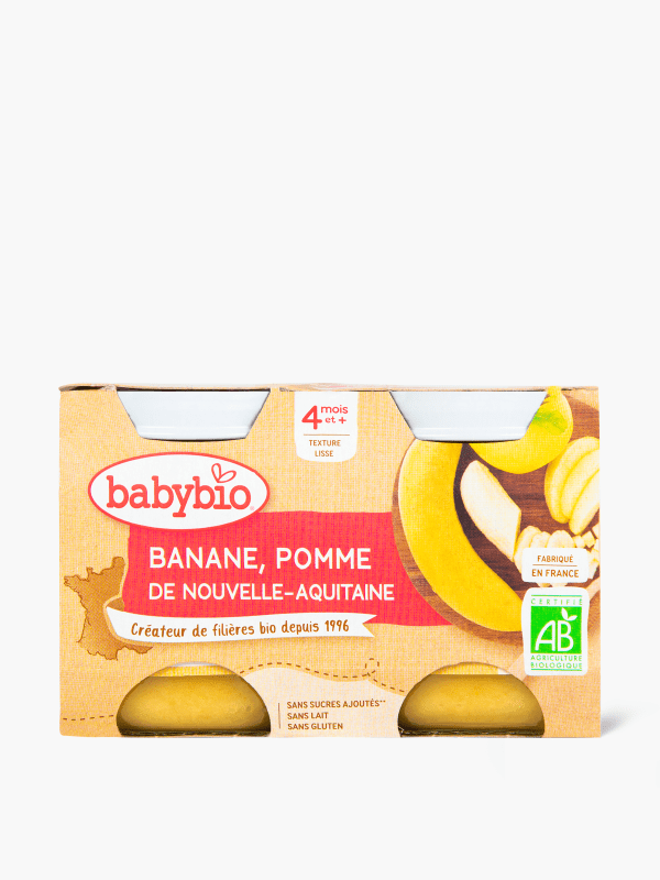 Petit pot bananes - dès 4/6 mois, Blédina (2 x 130 g)