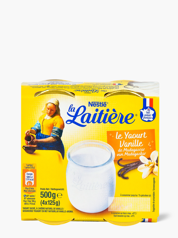 La Laitière Yaourt à la vanille le pack de 4x125g