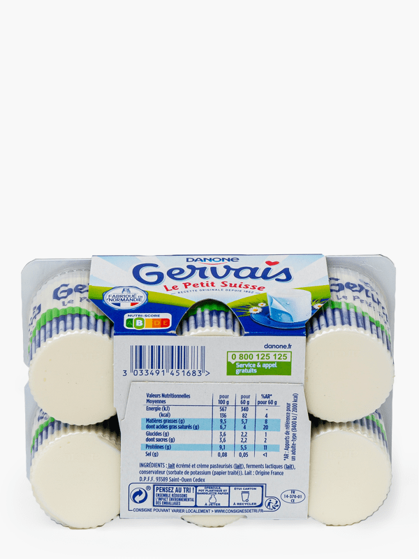 DANONE Petit Suisse Gervais 20%mg