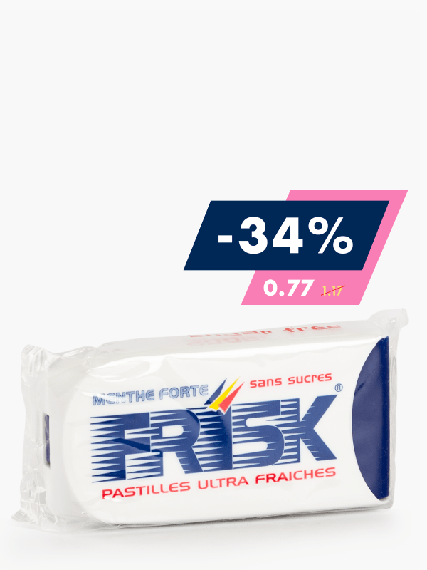 Livraison à domicile Frisk Bonbons menthe forte sans sucres, 5,7g