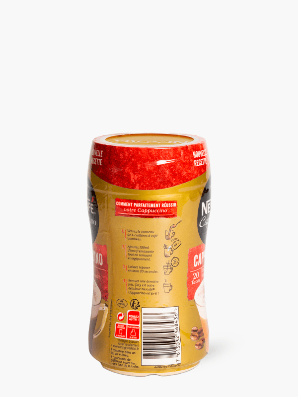 NESCAFE Cappuccino, café soluble, Boîte de 280g