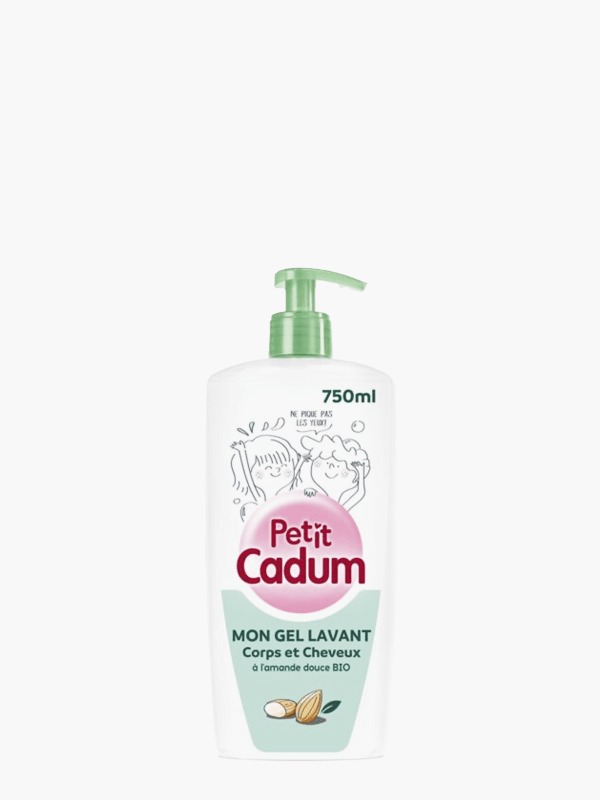 CADUM Gel douche enfant corps & cheveux amande douce bio 750ml pas cher 