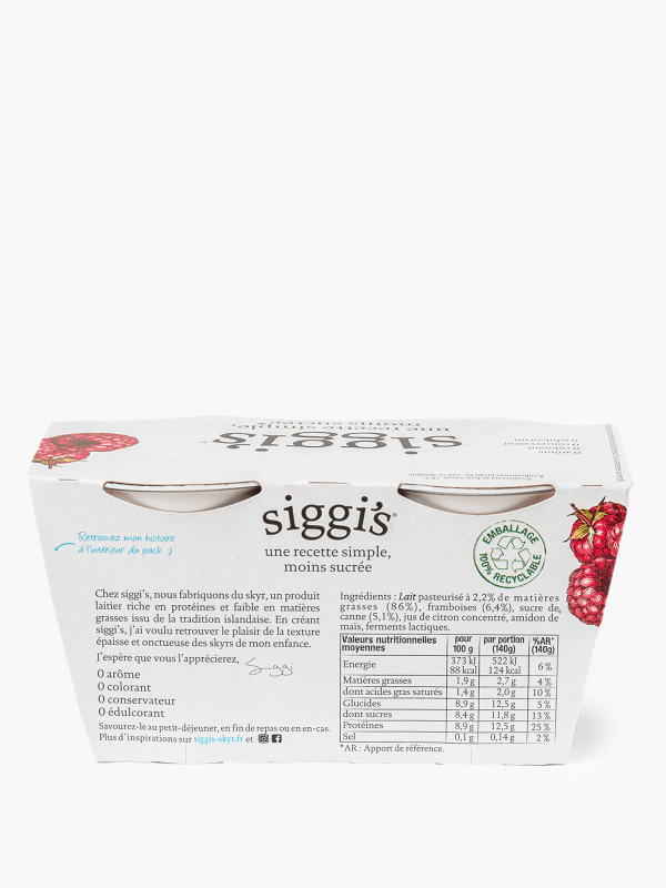 Siggi's skyr framboise - Yaourt protéiné