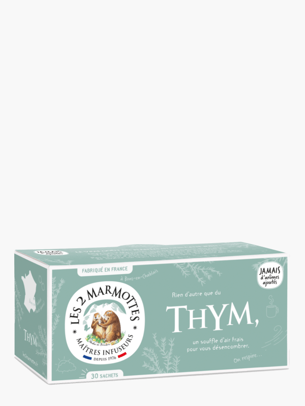 Les 2 Marmottes - Infusion au thym x30 (35g) commandez en ligne avec Flink !