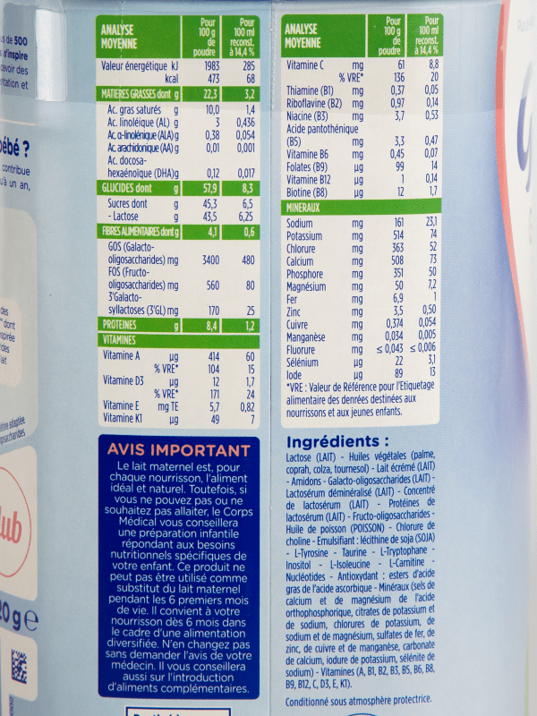 Lait infantile Galliagest Premium 1er âge Gallia - 820g