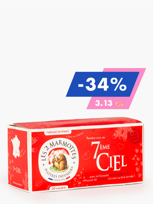 Les 2 Marmottes - Infusion 7ème Ciel 45g Boite 30 sachets