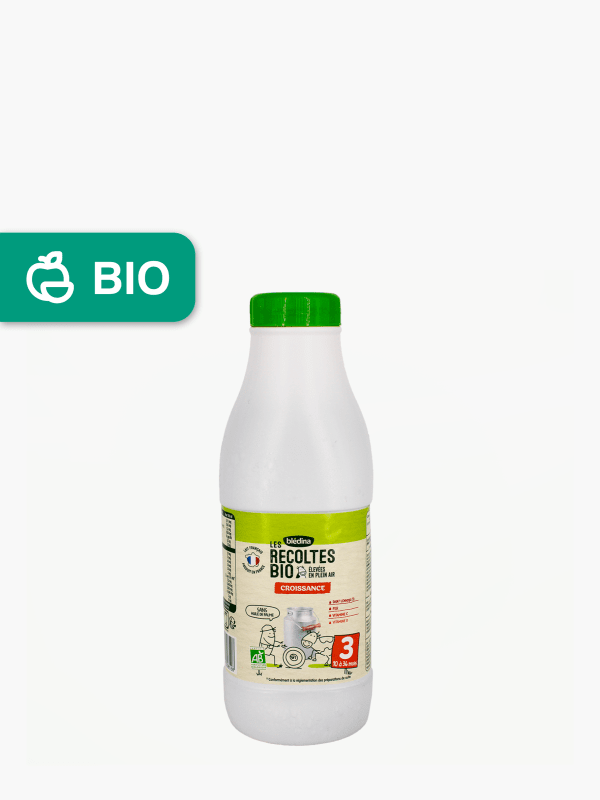 Blédilait 3ème âge Bio - Lait de Croissance dès 10 mois (1L) commandez en  ligne avec Flink !