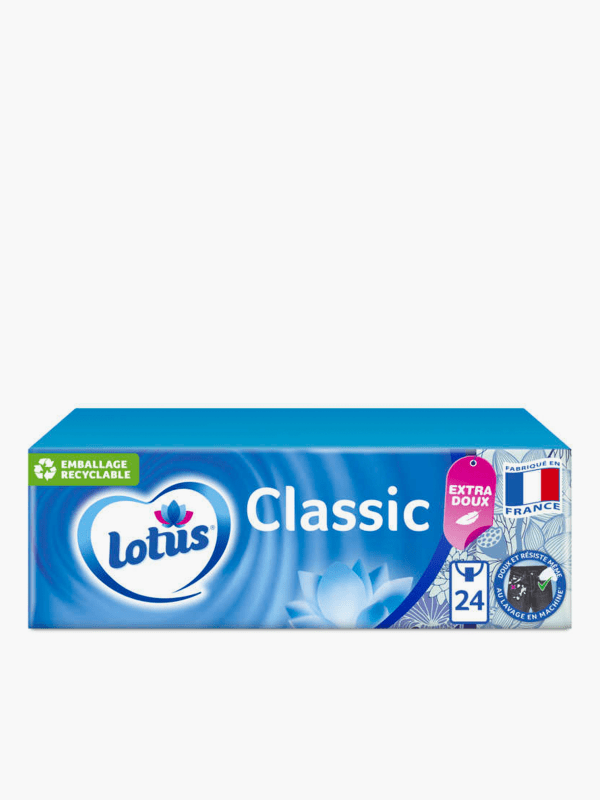 Lotus Boite mouchoirs Classic+ Pur Blanc - Lotus