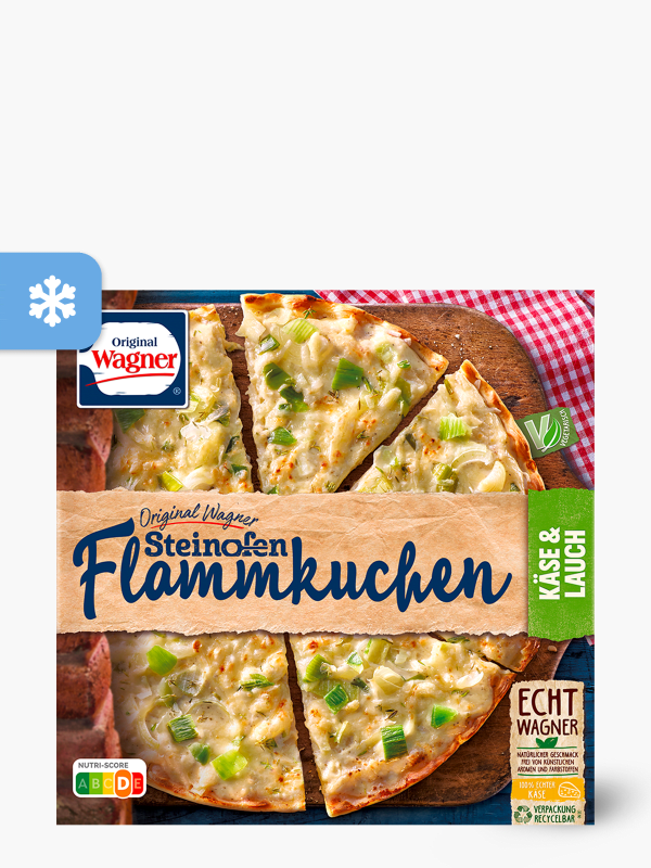 Original Wagner Steinofen Flammkuchen Käse 320g bestellen! online bei Flink Lauch 