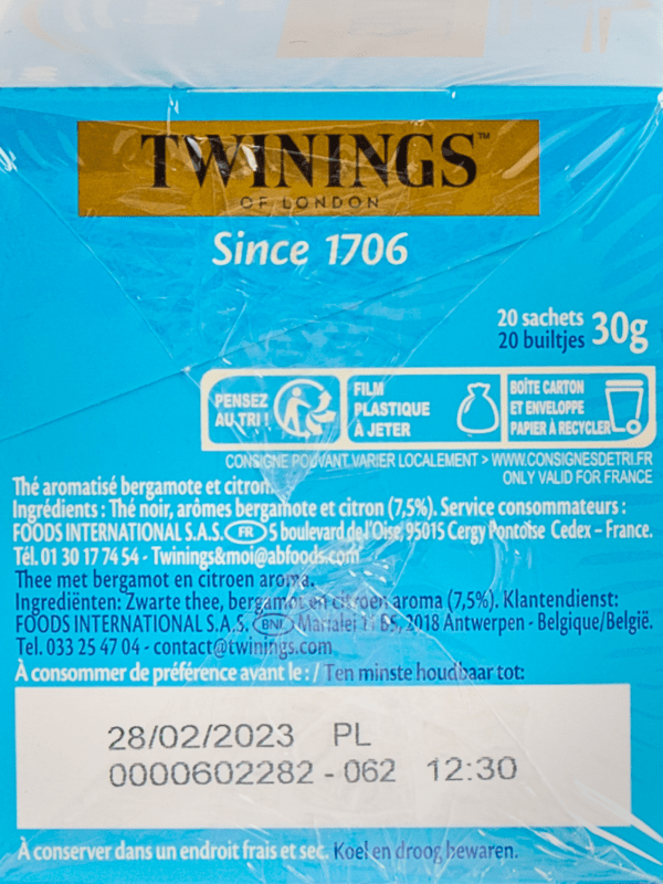 Thé Twinings Russian Earl Grey