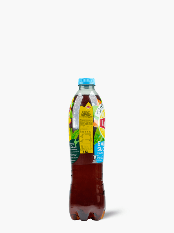 LIPTON Boisson Ice tea à base de thé zéro sucre saveur pêche 1,5l