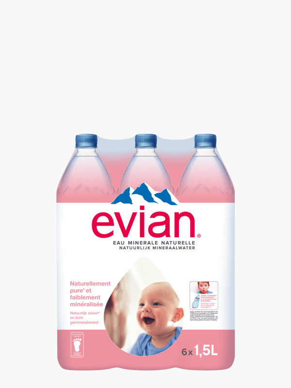 Evian Eau minérale naturelle - Bonbonne 6 L
