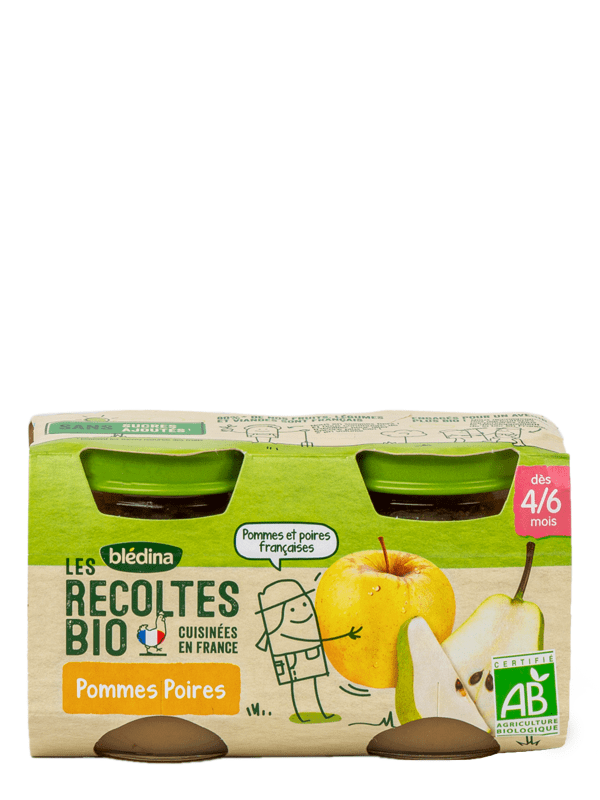 Livraison à domicile de compote bébé à la poire Babybio 2x130g