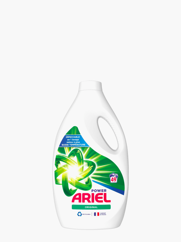 ARIEL Lessive liquide original 90 lavages 4,95l dont 50% offert pas cher 