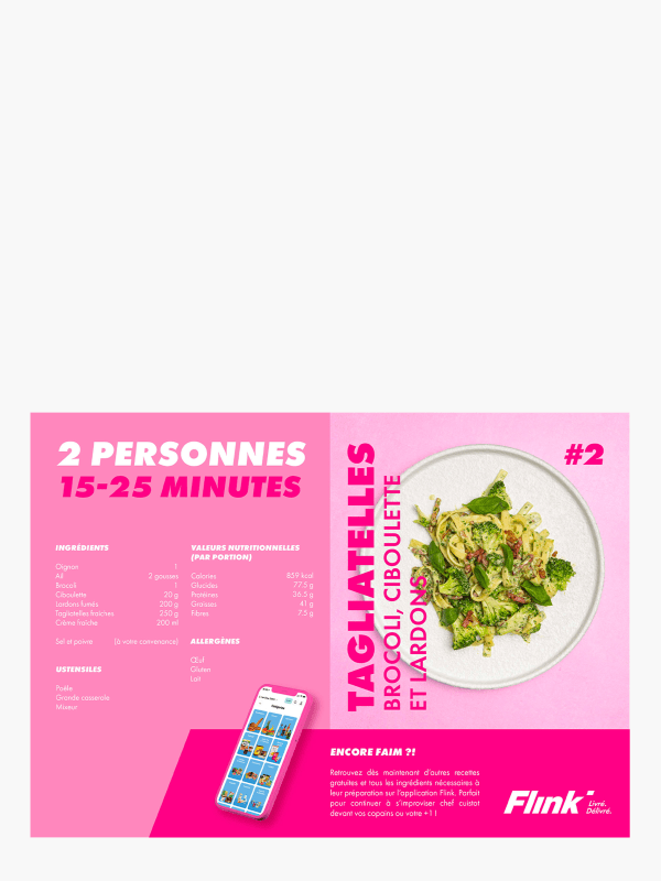 Weight Watchers - Tagliatelles au poulet, champignons, crème et ciboulette  (300g) commandez en ligne avec Flink !