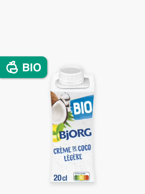 Crème de coco légère 200ml - Bjorg