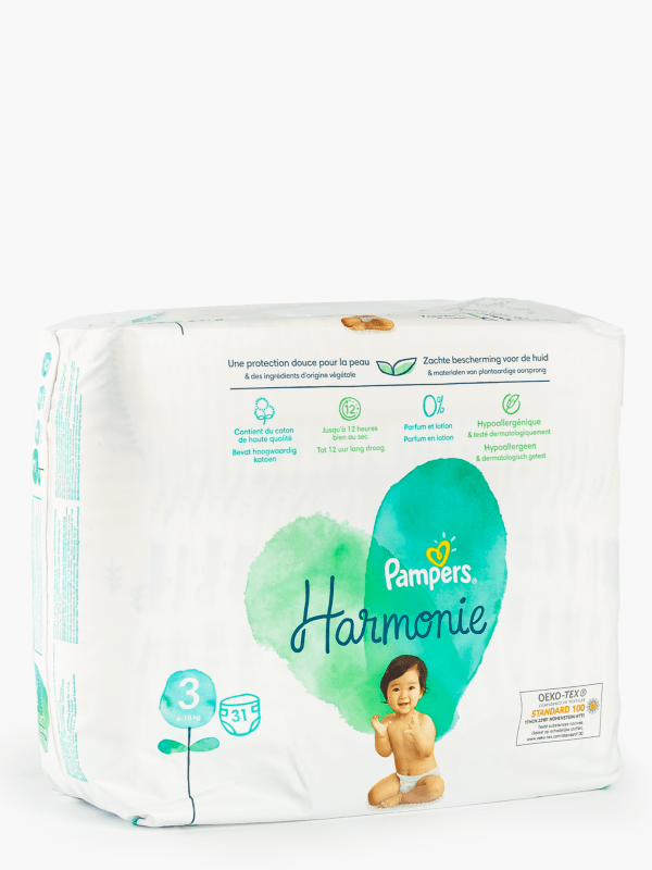 Pampers Harmonie Couches Taille 5 31 Couches 11 kg - 16 kg Protection Douce  Pour la Peau