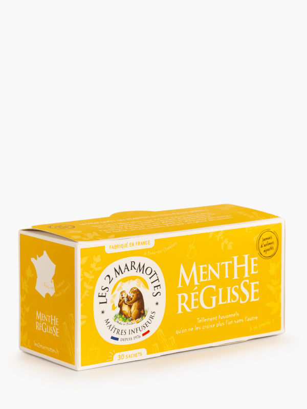 Les 2 Marmottes - Infusion menthe réglisse (42g) commandez en