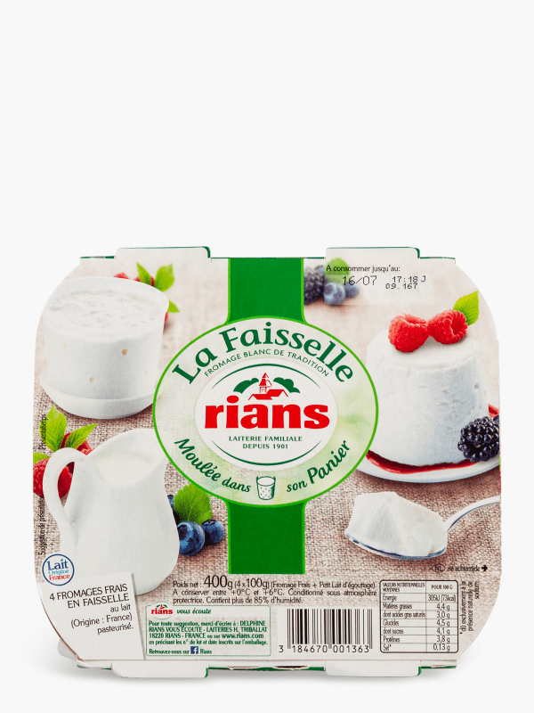 La Faisselle - Fromage blanc de tradition - Rians - 1 kg