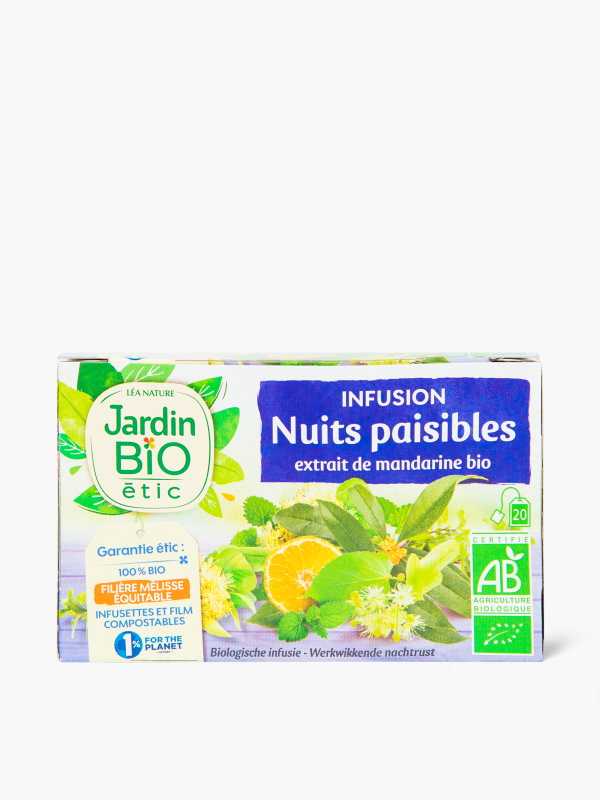 Infusion bio nuits paisibles - Jardin BiO étic