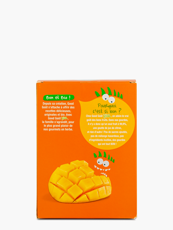 Good Gout Kidz - Purée de mangue Bio sans sucre ajouté (4x90g) commandez en  ligne avec Flink !