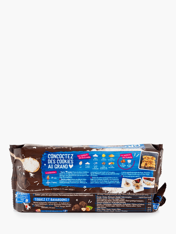 Michel & Augustin - Cookies super cœur fondant chocolat au lait noisettes  (180g) commandez en ligne avec Flink !